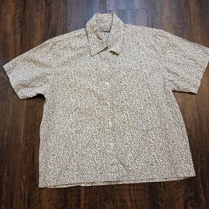 Vintage New Direction 100% Cotton Floral Buttondown Top